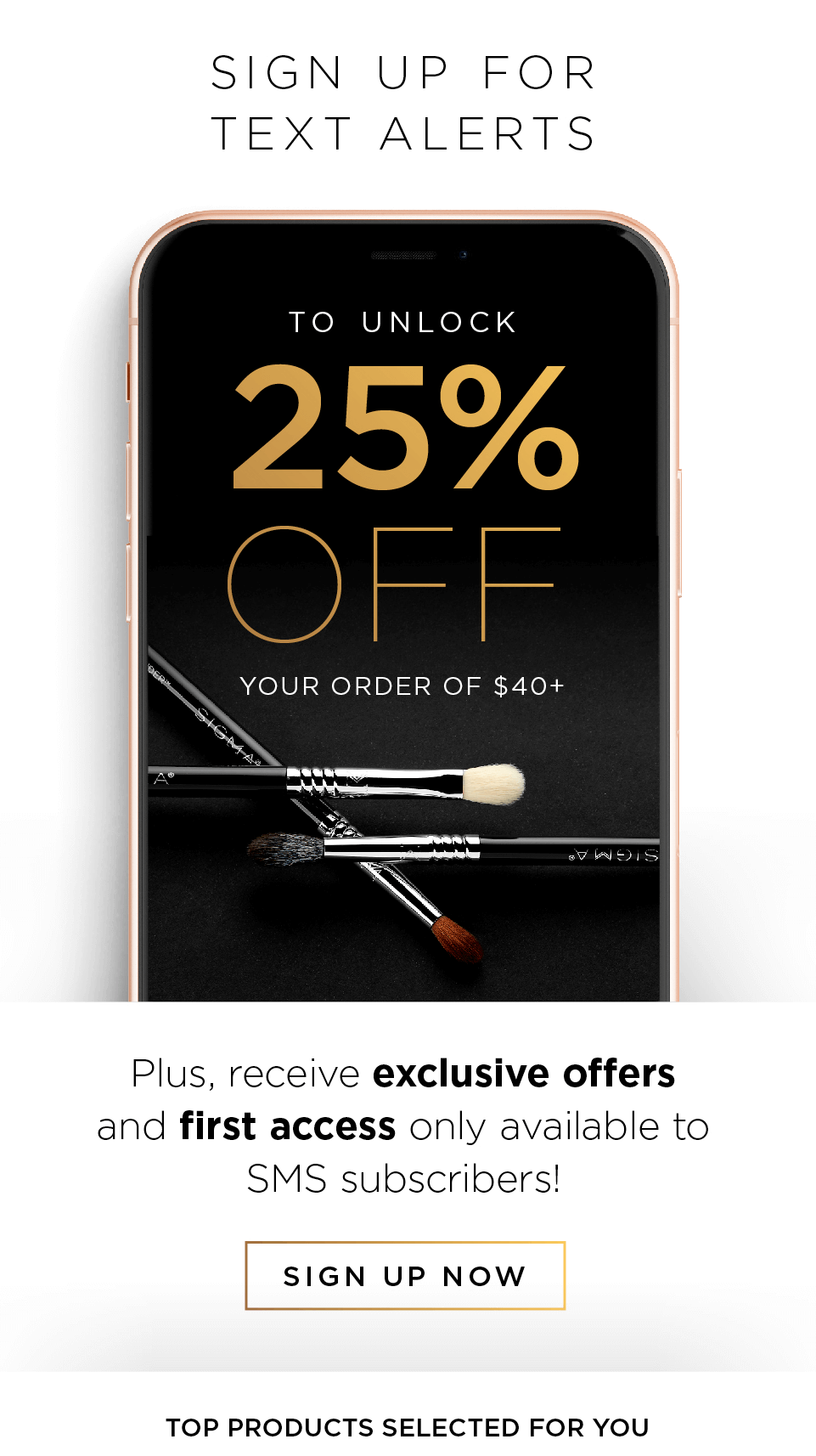 unlock 25% OFF your order of $40+